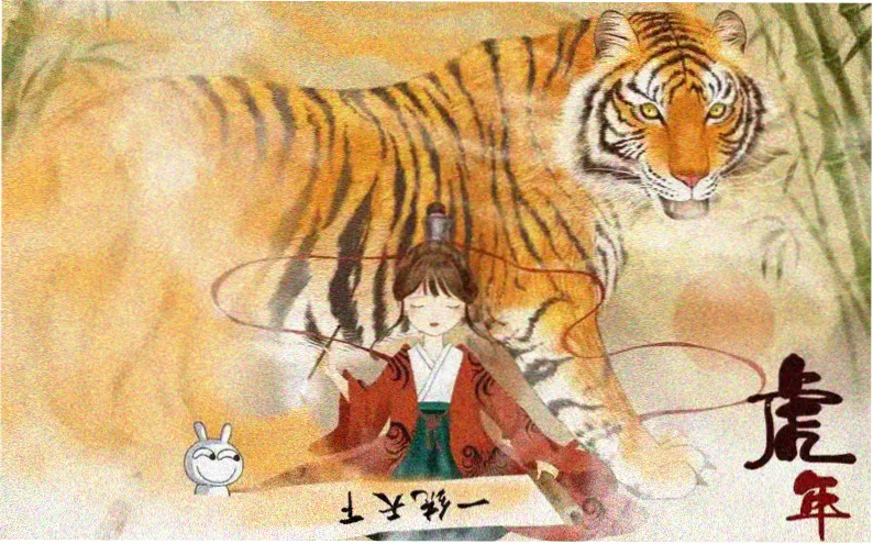 夏日祭的猫 治愈系动漫海报